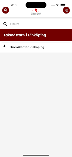 Android application Takmästarn i Linköping screenshort