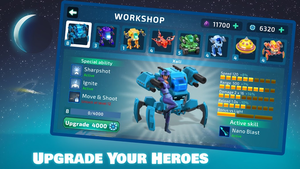 Mechs - Tower Defense Strategy 1.01.40 APK + Мод (Unlimited money) за Android