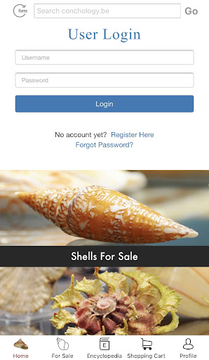 Android application Conchology screenshort