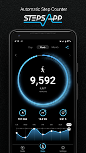 StepsApp Pedometer & Step Counter MOD APK (Pro Unlocked) 1