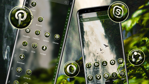 Waterfall Launcher Theme Screen 3
