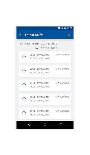 Android application Feasy screenshort