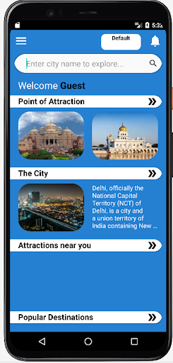 Android application India Ghumo screenshort