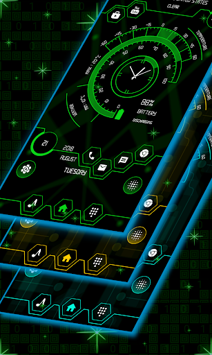 Android application Strip hi-tech launcher 3 screenshort