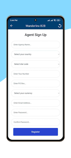 Wanderlinx B2B Screen 3