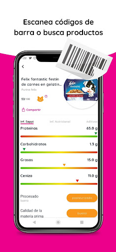 Android application Sappi: Animal Food Scanner screenshort