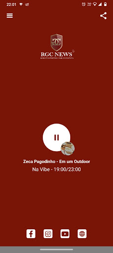 Android application Rádio RGC News screenshort