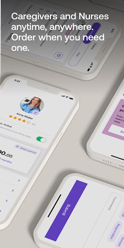 Android application FLEXXI-Care & Help Booking screenshort