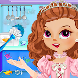 Princess Doll Kitchen Cleaning icon