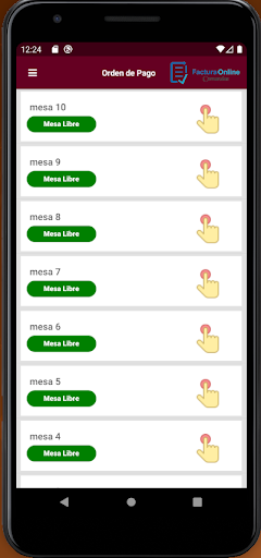 Factura Online Comandas Screen 3