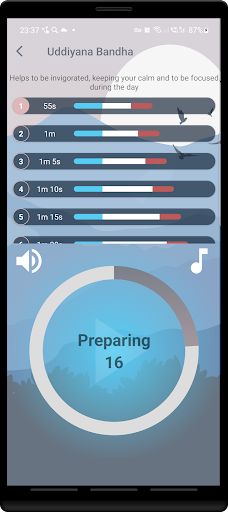 Android application Practice Timer screenshort