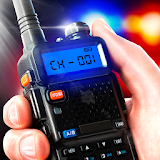 Police walkie-talkie radio sim JOKE GAME icon