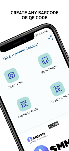 Android application Barcode generator and qr code screenshort