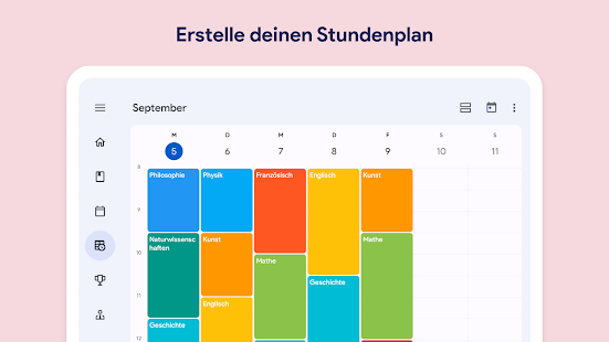 Schulplaner und Stundenplan Screenshot