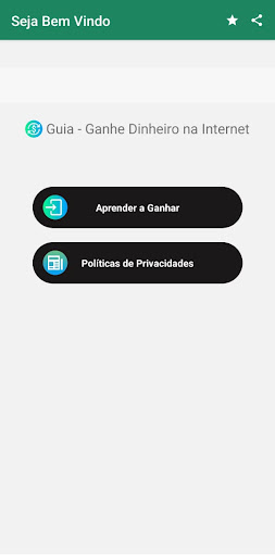 Android application Dinheiro na internet - Guia screenshort