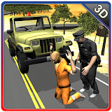 offroad 4x4 police jeep icon