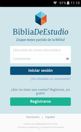 Android application BibliaDeEstudio screenshort