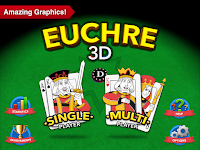 screenshot of Euchre 3D Card Game Online