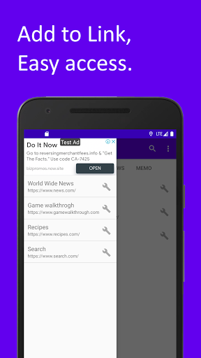SimpleBookmark Screen 3
