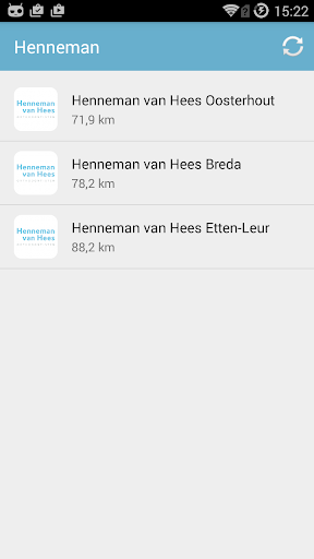 Android application Henneman van Hees screenshort