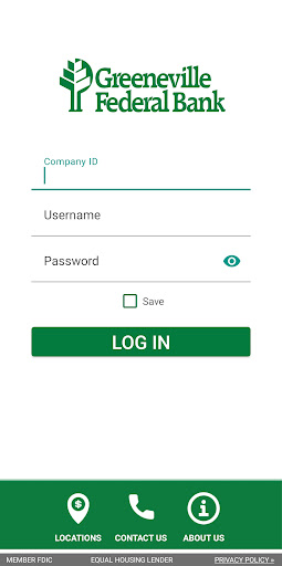 Android application Greeneville Federal Bank Biz screenshort