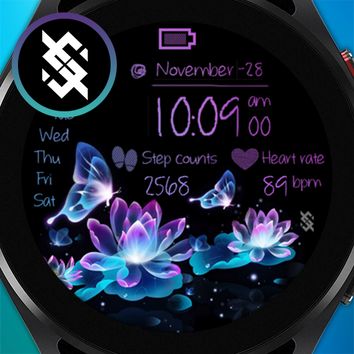 BFF2-Neon Art Lotus Flower Download on Windows
