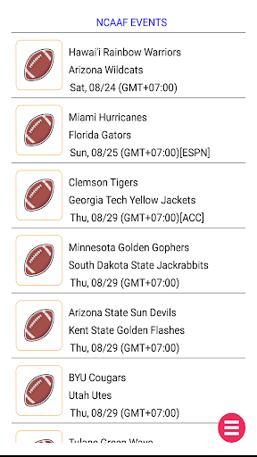 Live Streaming NFL NCAAF NBA