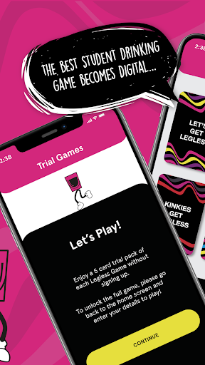 Leglapp - Party App Screen 2