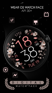 Rose Gold Floral Watch Face Unknown