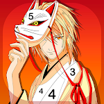 Cover Image of Tải xuống Anime Boys - Coloring Book by Numbers 2.3 APK