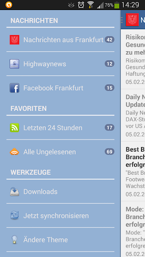Android application Frankfurt am Main screenshort