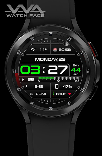 VVA27 Digital Watchface Screen 2