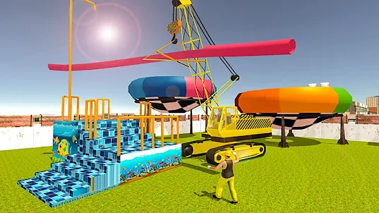 Build Water Theme Park Games