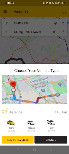 Ridarc User App Screen 3