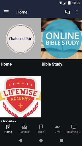 Android application Thoburn UMC screenshort