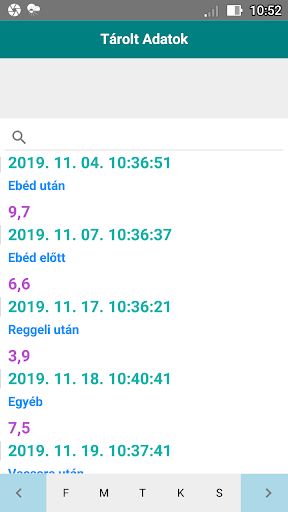 Vércukor Napló Screen 2