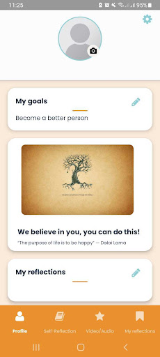 Android application Good Vibes Only screenshort