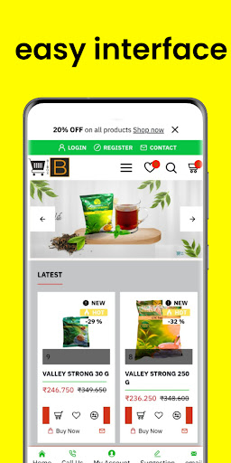 Android application Bibbox-B2B E-commerce screenshort