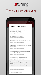 Tureng Kelime Defteri Screenshot