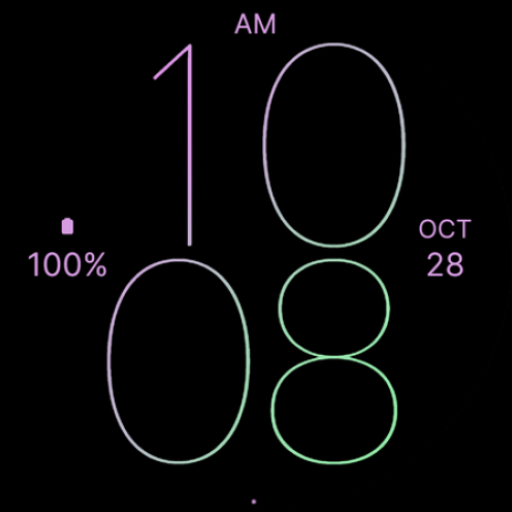 Pink Orchid Line Watch Face Latest Icon
