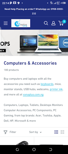 Android application Vanaplus screenshort