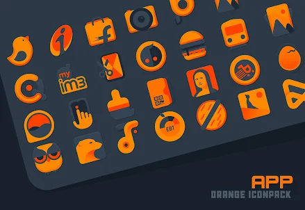 Atom Orange IconPack