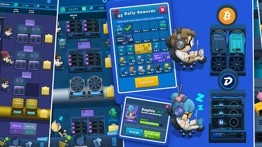 Crypto Idle Miner: Bitcoin mining game 1.7.0 screenshots 3