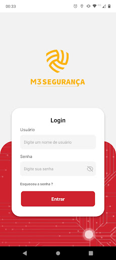 Android application M3 Segurança screenshort