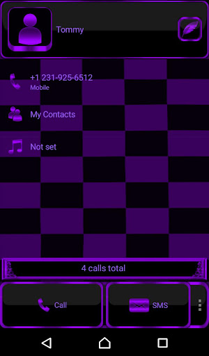 Purple Chess Crown Dialer them Screen 2