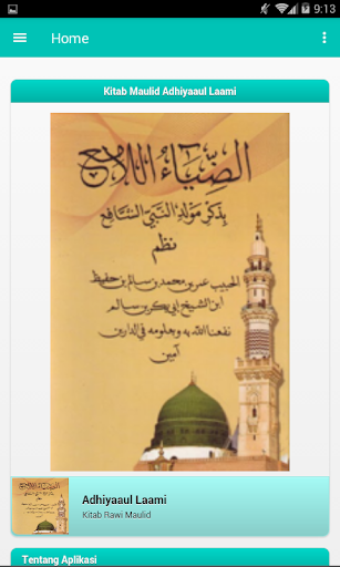 Android application Maulid Adhiya Ulami screenshort