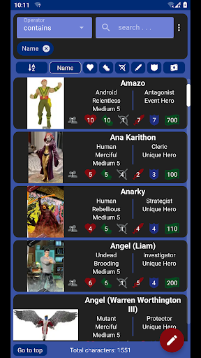Android application HeroSearch: Aid for Heroscape screenshort