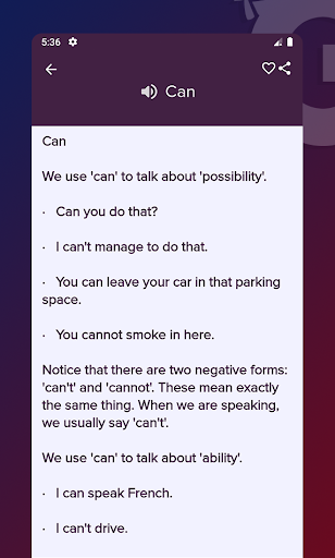 English Grammar Screen 3