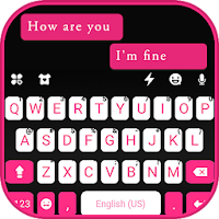 Тема для клавиатуры Pink Black Chat