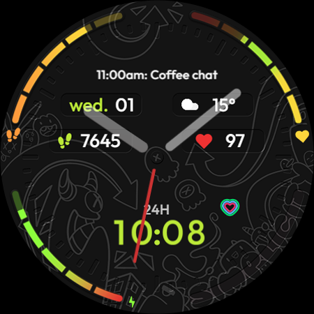 TVV Analog Art Watch Face screenshot 7